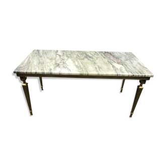 Marble and brass coffee table 1970