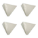 Postmodern minimalist wall lamps Type V607 from Ikea, 1980s, set of 4.