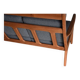 Canapé à dossier haut de style mid-century recouvert de tissu Kvadrat