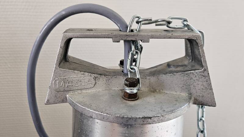 Vintage mazda industrial suspension in aluminium – 1960s