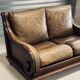 Canapé vintage cuir cognac
