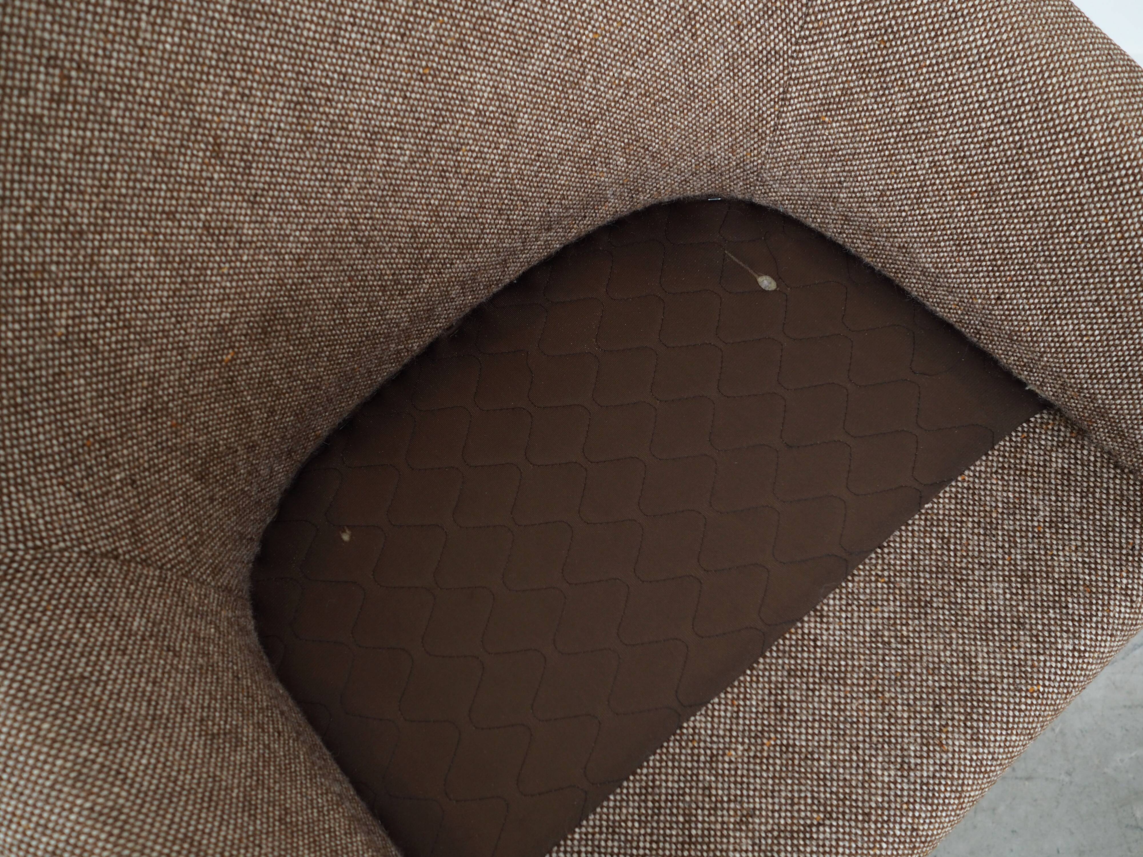 Brown armchair, Danish design, 1970s, production: Denmark