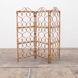 Vintage Rattan room divider or room divider made in Italy 1960