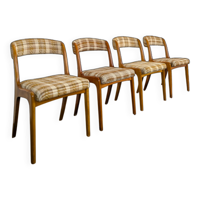 Série de 4 chaises gondole Baumann