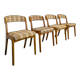 Série de 4 chaises gondole Baumann