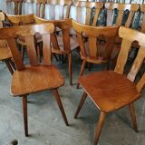 Lot of 14 vintage bistro chairs