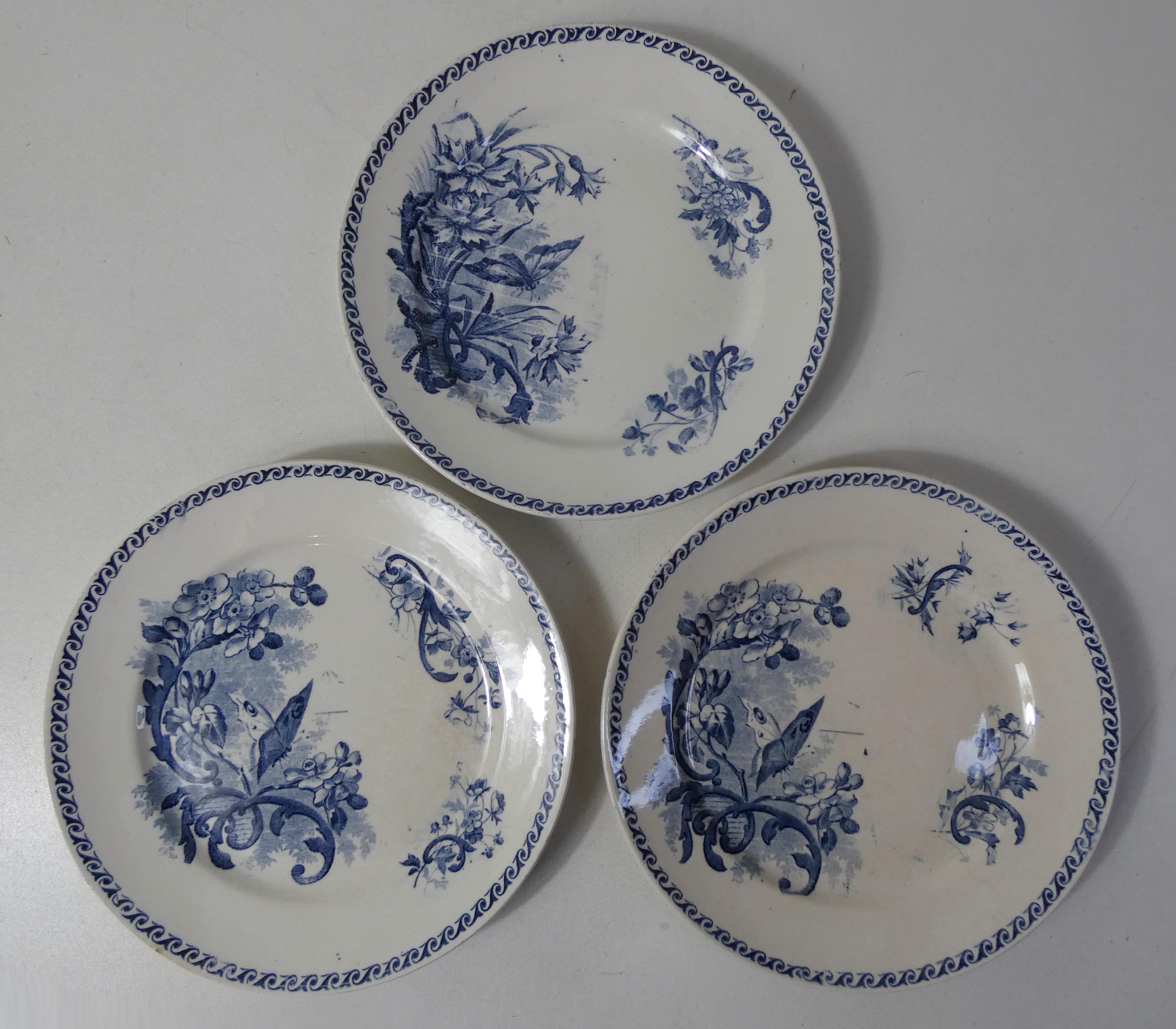 Iron earth 6 plates with butterfly entremets