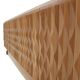 Italian Oak Wood Sideboard with Hand Carved Patterns and Travertine Marble Top