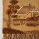 Decorative jute tapestry from the 1970s