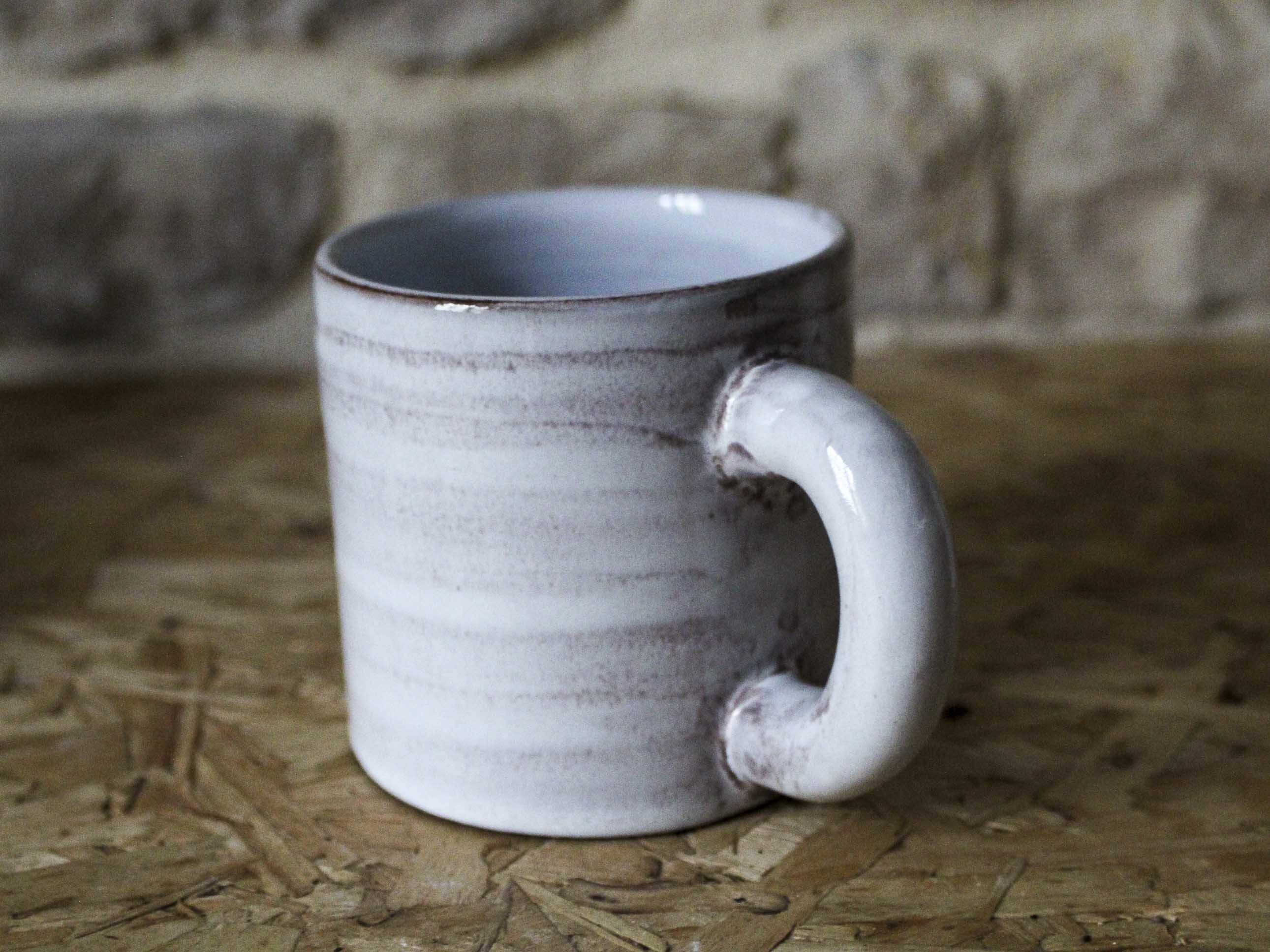 Set of 4 ceramic mugs Grandjean-Jourdan Vallauris 70s