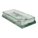 Vintage rectangular plateau in thick pale green glass.