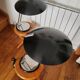 Paire de lampes soucoupe aluminor