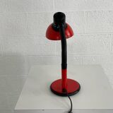 Red aluminor desk lamp from the 70s
