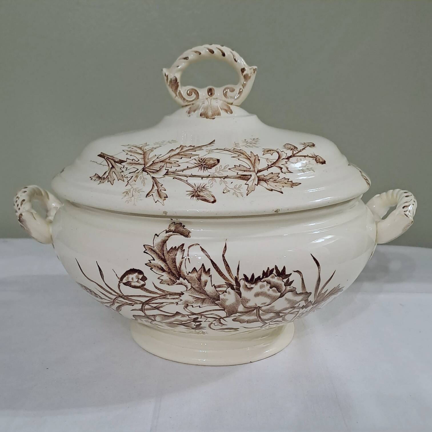 Iron earth soup tureen