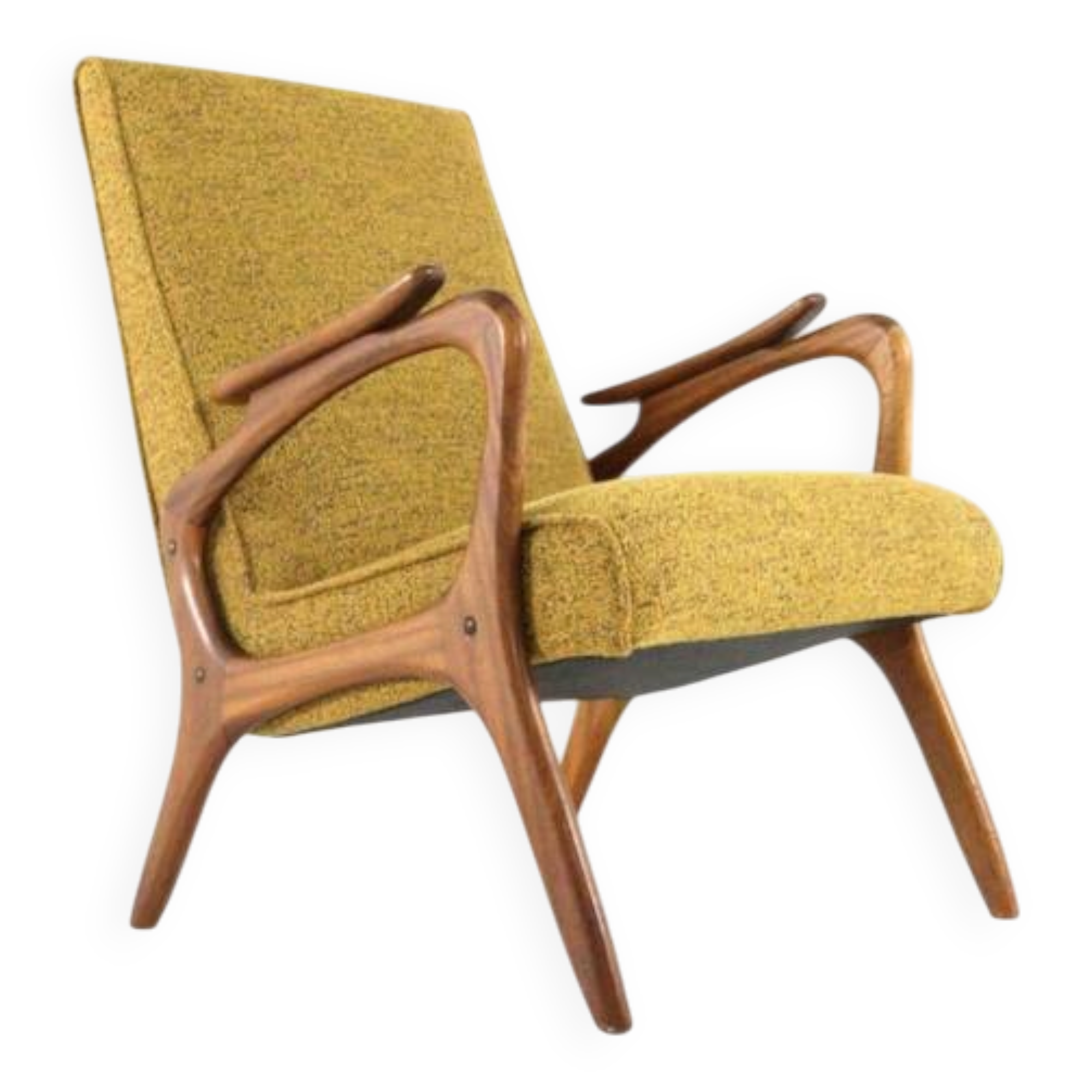 Armchair 'Rondeling'  yellow | 2 pieces in stock - dutch mid century modern