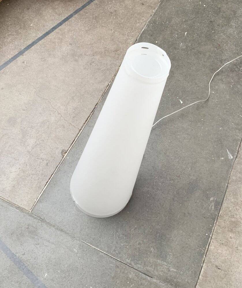 Italian postmodern cone floor lamp by Emporium