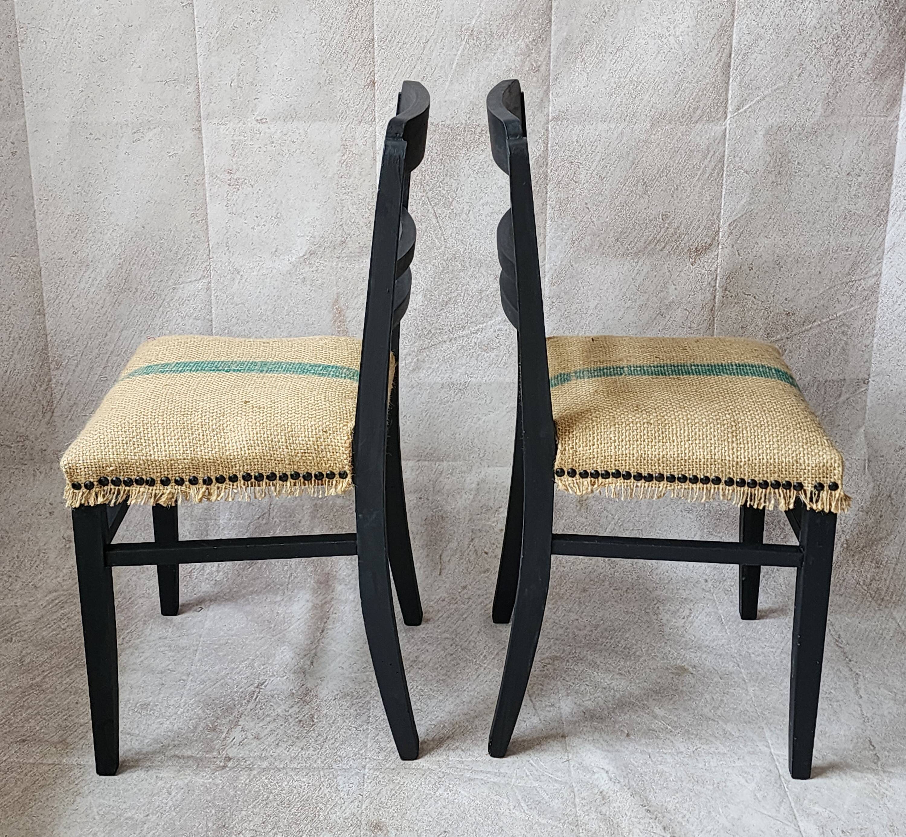 Paire de chaises Art déco