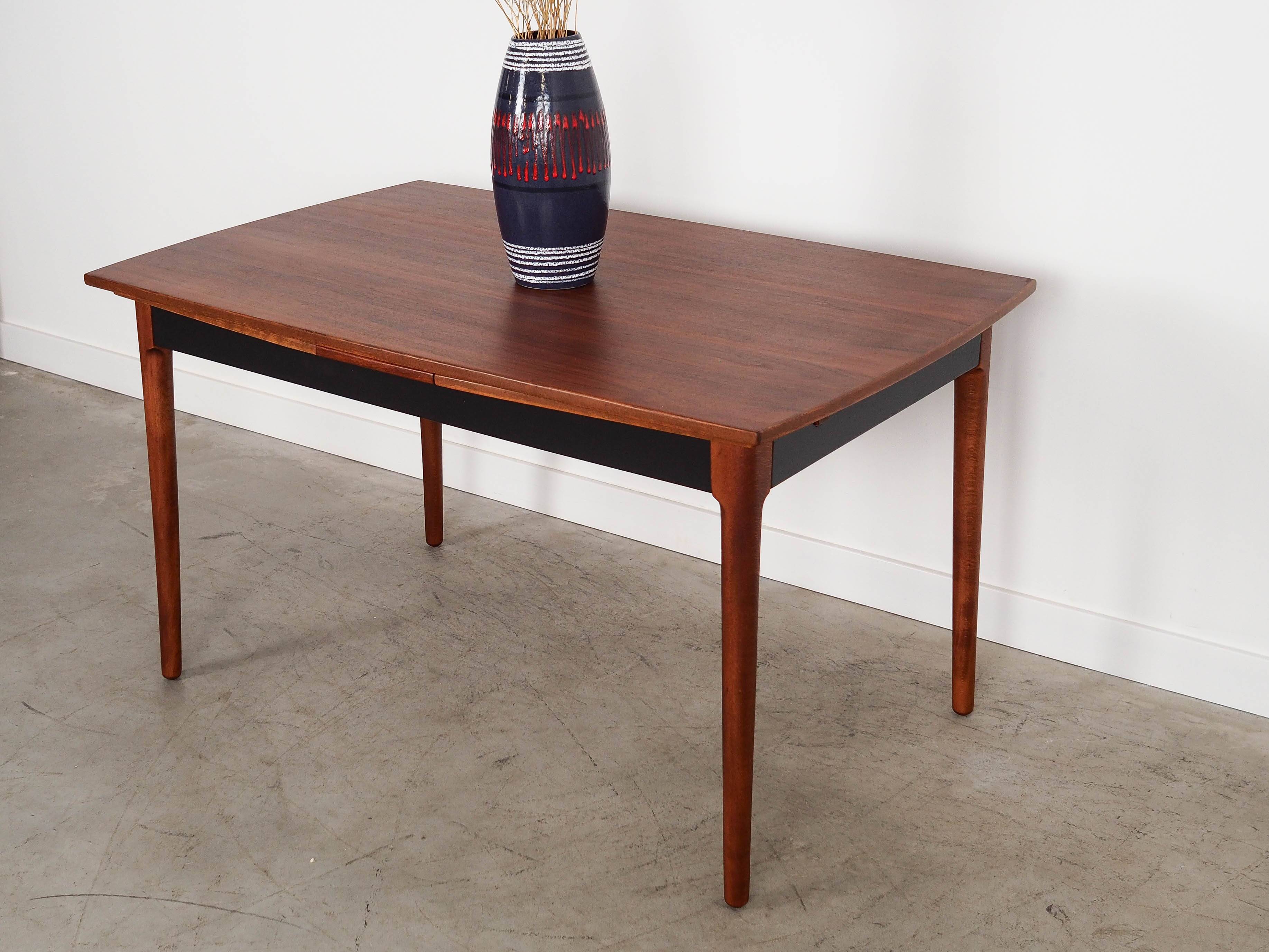 Walnut table, Danish design, 1970s, manufactured in Denmark