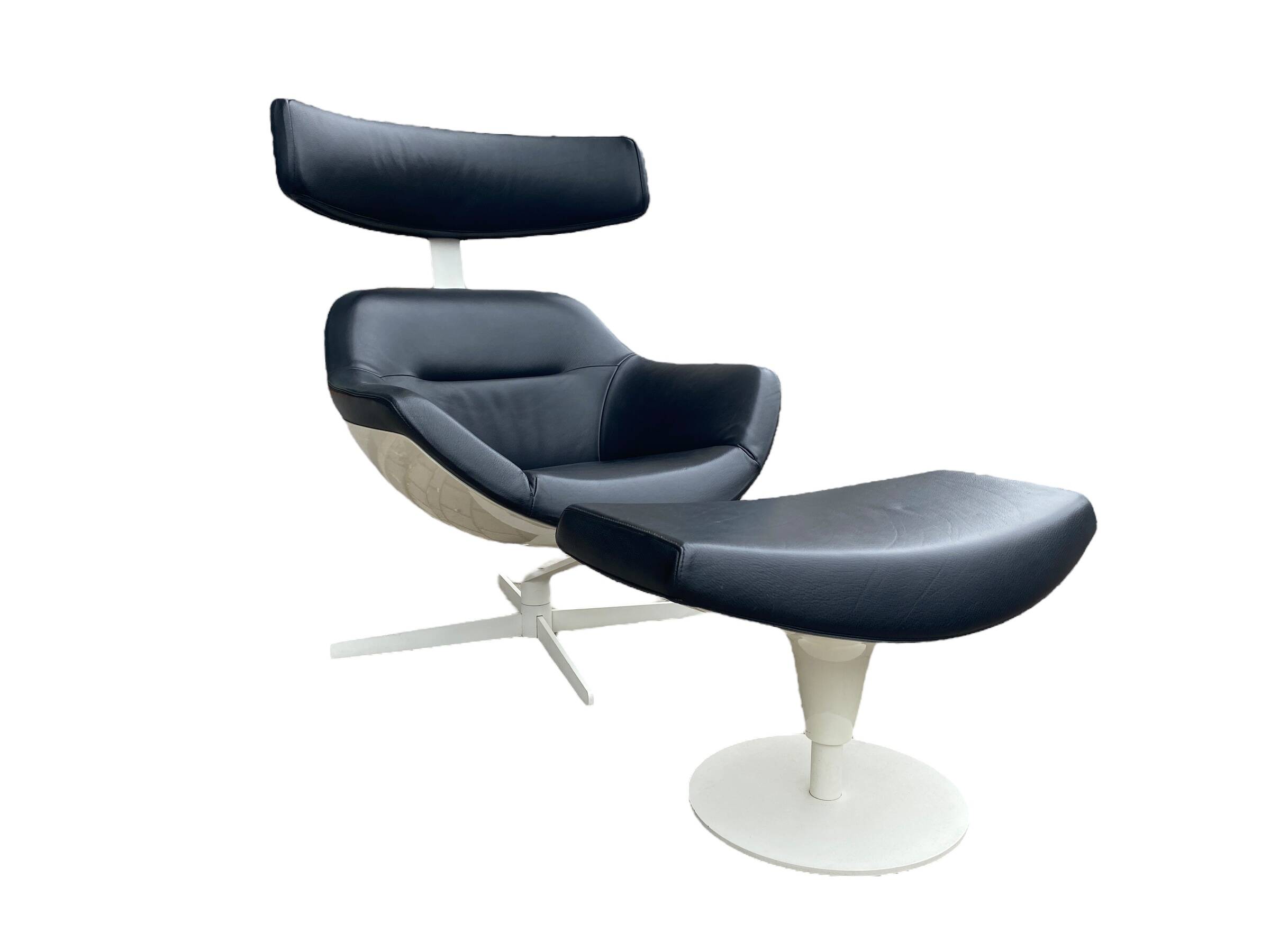 Auckland lounge chair and ottoman by Jean Marie Massaud for Cassina