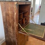 Secretary with grey marble top