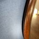 Art Deco beveled walnut mirror