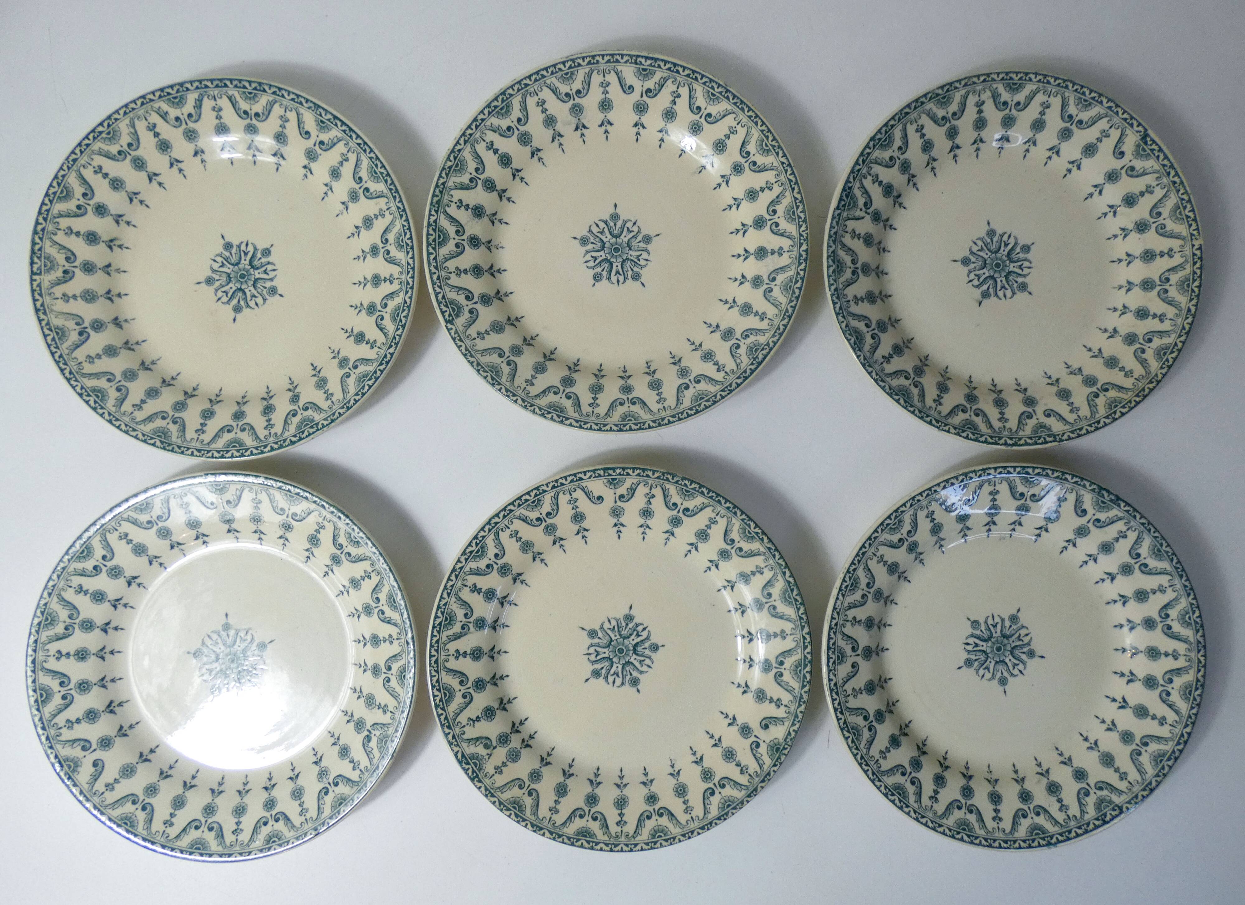 Iron earth 6 flat plates gien florentin