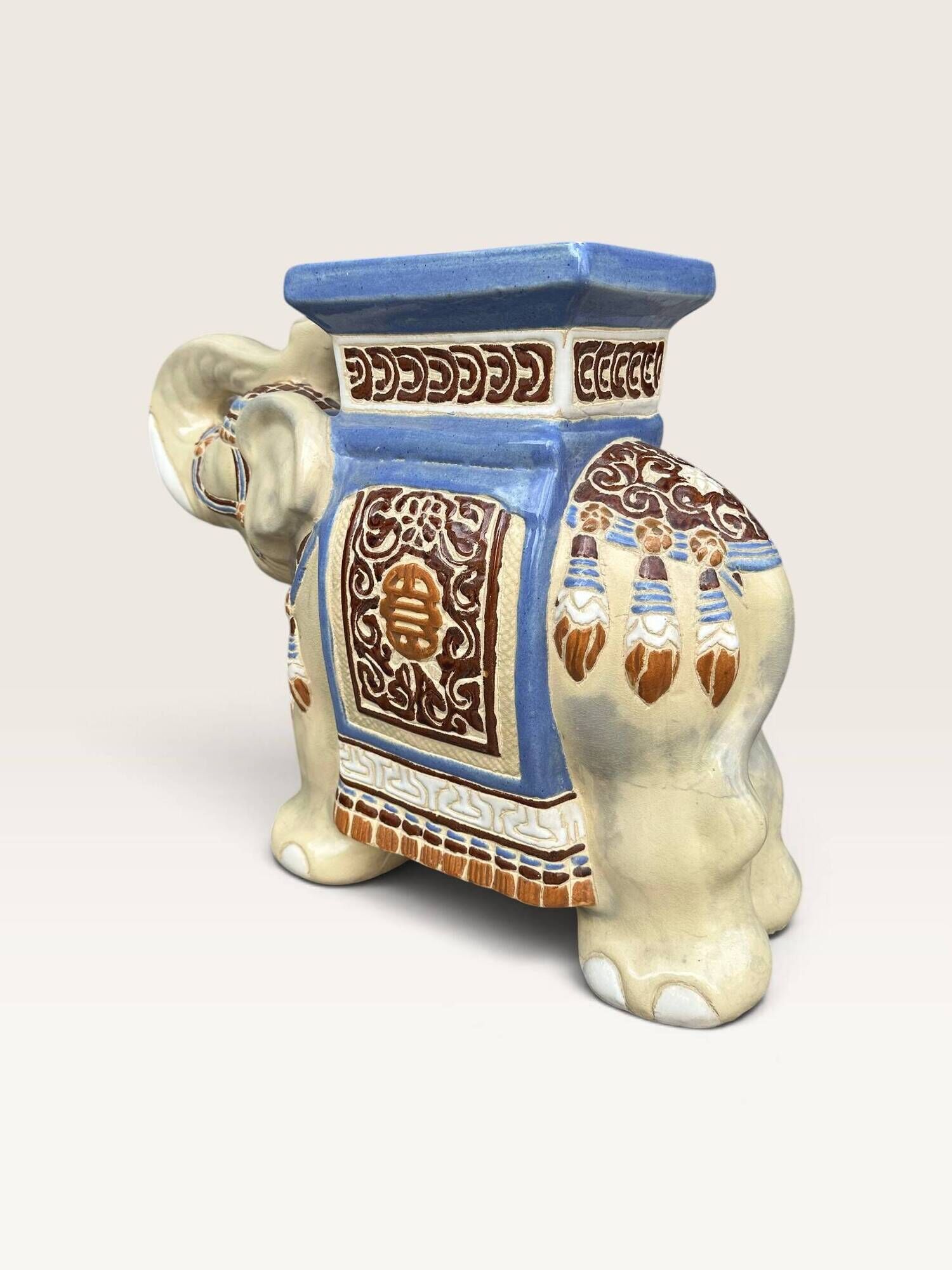 Elephant ceramic side table