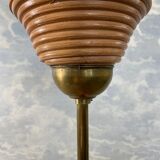 Suspension in reed pencil with extendable brass stem, Italy, mid-century modernism.