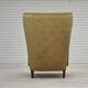 1960s, Danish armchair, light green furniture velour, beech wood.