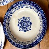 5 large serving plates, French production