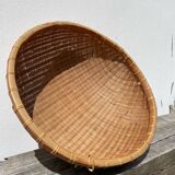 Large round rattan basket
