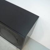 Black brutalist sideboard by Musterring