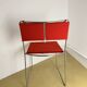 Delfina Chair Enzo Mari for Rexite 1974 Chrome Steel Kvadrat Field Fabric