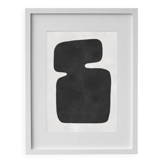 Framed abstract painting