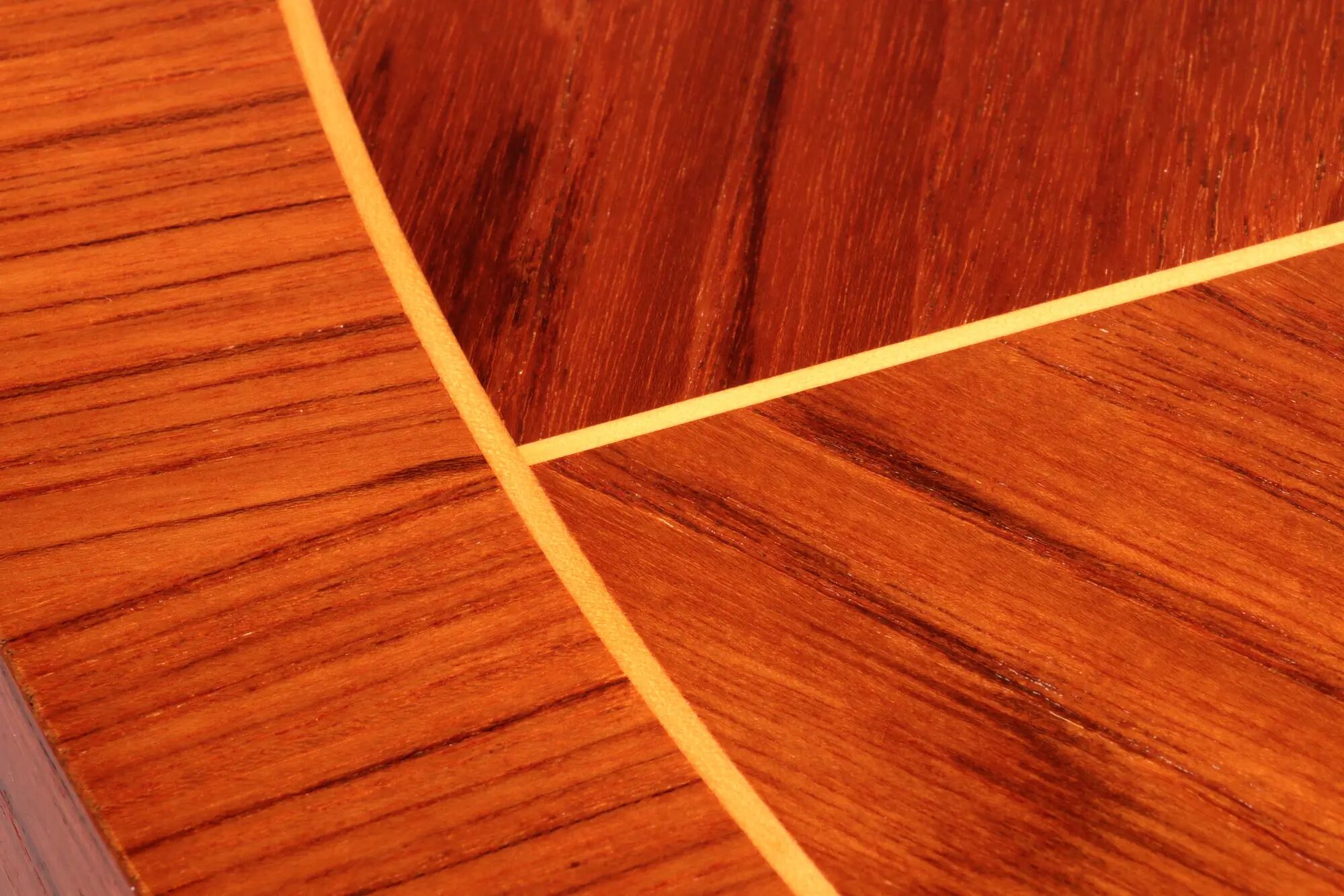 Italian mid-century dining table with stunning inlay star