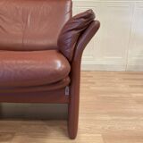 Pair of "Erpo" designer leather armchairs
