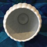 Vase blanc en porcelaine de limoges rainure tres decoratif