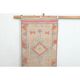 1970s Turkish Oushak Handmade Wool Cotton Orange Runner Rug 92x348