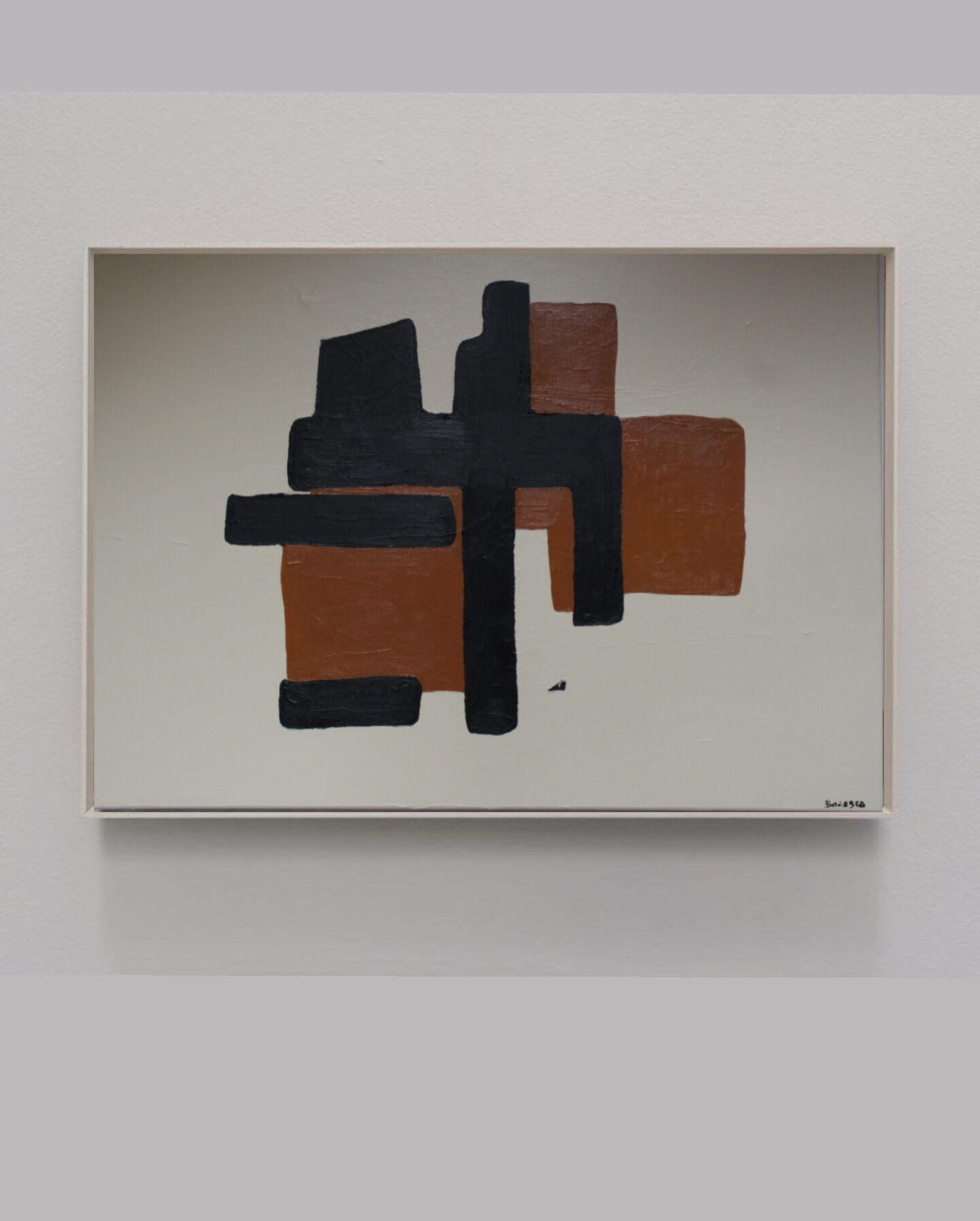 Abstract painting geometric shapes by Bodasca