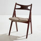 Chaises de salle à manger en teck Modèle CH29P Sawbuck par Hans J. Wegner pour Carl Hansen & Søn, Set de 4
