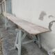 Workshop table in old wood 1950 -3m50