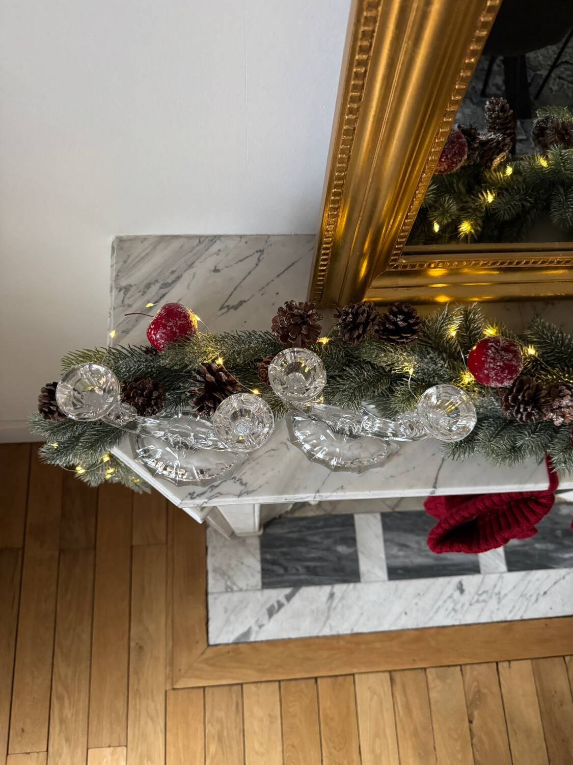 Vintage glass chandeliers