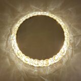 Large Vintage Luxury Crystal Brass Witch Mirror