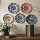 8 old pieces with English decoration – Mismatched collection