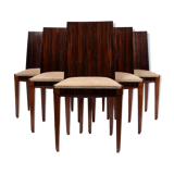 Art Deco macassar ebony dining chairs