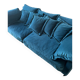 Canapé lullaby 3 seater petrol blue velvet kare design
