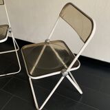 Paire de chaises vintage 1960 Plia par Giancarlo Piretti pour Castelli