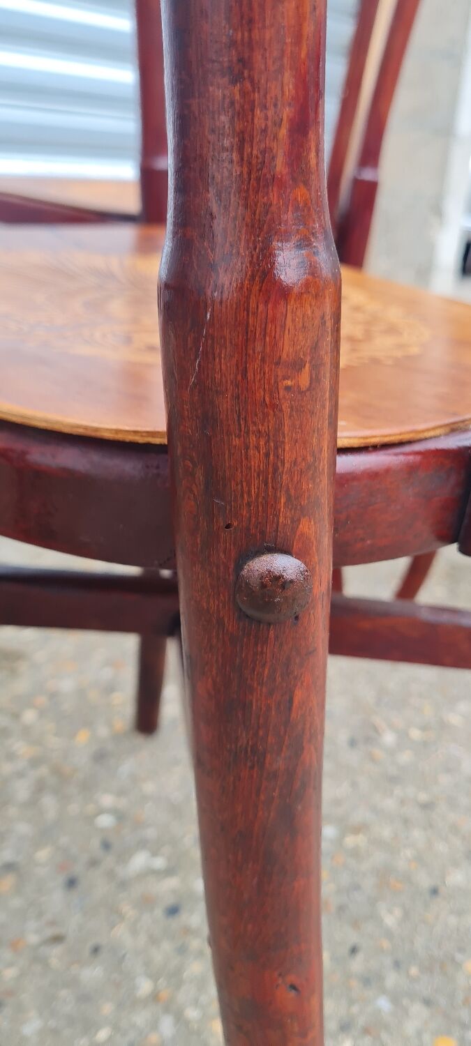 Set of 6 Fischel and EV bistro chairs