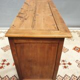 Norman countryside buffet in solid cherry wood nineteenth