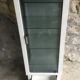 White lacquered metal medical display case - vintage 1960